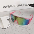 Rosa Sportsonnenbrille für Kinder mit bunten UV-Gläsern und nur 17g Gewicht - Transparentes Rosa