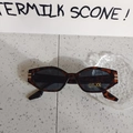 Cat-Eye-Sonnenbrille mit Leopardenmuster, UV400-Schutzgläsern und dunkel getöntem Finish - Schildpatt Tee Linse (Schildpatt-Rahmen Tee-Linse)