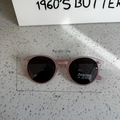 Lunettes de soleil rondes roses polarisées pour enfants avec monture mate de 4cm - Rose Transparent