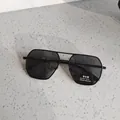 Gafas de sol aviador para hombre en metal negro con lentes fotocromáticas - Negro Fotocromático