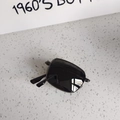 Men's matte black foldable polarized square sunglasses with deep black lenses - Gunmetal Grey Lens