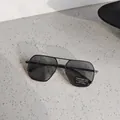 Gafas de sol fotocromáticas de aviador con montura de color gris oscuro para hombre - Gris Plomo Fotocromático