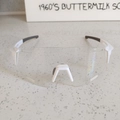Gafas de sol deportivas de ciclismo con montura blanca y lentes protectoras grandes - Transparente