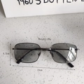 Folding gunmetal polarized sunglasses with dimensions 4.5cm height and 15cm width - Gunmetal Light Grey Lens