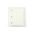 Three-hole mini binder paper refills in clean white finish with protective packaging - Blank / White
