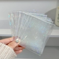 Pochette photo holographique laser feu d'artifice pour cartes 3 pouces à paillettes - Pages Intérieures 3-Trous 1-Grille Feu d'Artifice Laser 10 Feuilles