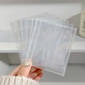 Transparante plastic insteekhoezen voor 3-inch fotokaarten en verzamelalbums - 3-Rings 1-Vaks Pagina / Transparant