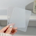 3-gaats mat-transparante verdelers voor pluche fotoalbums, set van 2 stuks - Drie-gats Gematteerd Schot / Gematteerd doorschijnend
