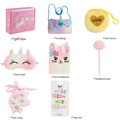 Plüsch-Einhorn-Geschenkset für Kinder mit Handtasche, Augenmaske und Schreibwaren-Set - Taschen Set
