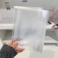 Fundas transparentes A5 con purpurina para fotocards y pegatinas con multiperforación - Páginas Interiores A5 de 1 Bolsillo 10Uds (Para 7 Pulgadas)