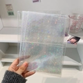 A5 binder sleeves with laser star pattern and transparent finish for idol photo cards - Laser Star A5 Horizontal 2-Pocket Inner Pages 10 Sheets