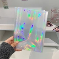 Laser rainbow A5 binder sleeves with star pattern for photocard storage collection - Normal Laser A5 1-Pocket Inner Pages 10 Sheets