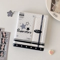 Star pattern collectible photo album with star charm and Superstars typography on cover - Superstars Style (White) / White