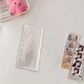 Transparent PVC 6-ring binder sleeve insert for A6 photo storage and stickers - Single Pocket Inner Page (Shell Not Included)