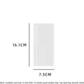 10er-Pack Klarsichthüllen für Fotokartenalbum mit 6 Löchern Abmessungen 16.1x7.5cm - 1-Slot Separate Innenseiten 10 Blatt