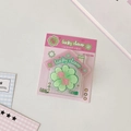 Clip magnetica a quadrifoglio in acrilico verde in un set decorativo di cartoleria - Quadrifoglio Verde