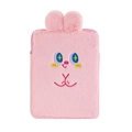 Housse de tablette rose en peluche avec oreilles de lapin pour filles de 11 pouces - Rose (Pour Tablette 9,7-11 Pouces)