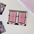 Black Pink Polka Dot Frame