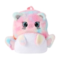 Sac à dos licorne chat en peluche multicolore avec ailes pailletées pour filles - Multicolore Tie-dye
