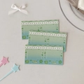 Juego de tres marcos decorativos verdes con degradado, tréboles y detalles de encaje - Marco de Trébol Verde (1 Unidad)