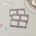 Close-up of minimalist aesthetic grey photo clips with Japanese motivational text - Grey Star Frame (1Pc)