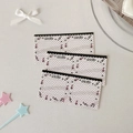 Detail showing decorative music-themed film card clips with musical notes and stars - Black White Music Note Frame (1Pc)