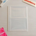 Detailed view of A5 binder sleeves with laser star patterns and double pocket design - Clear A5 Horizontal 2-Pocket Refill 10 Sheets (For 5-inch)