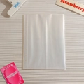 Macro view of clear A5 6-hole inner pages for collecting K-pop photocards - Clear A5 Vertical 2-Pocket Refill 10 Sheets