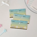 Detailed close-up of decorative Japanese style film cards with cute butterfly and heart motifs - Blue Butterfly Frame (1Pc)
