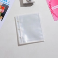 Close-up of clear 3-hole photo album sleeve with high-transparency PP pocket - Clear (1-Pocket / 10 Sheets)