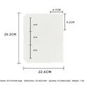 A4 binder sleeves with dimensions 29.3x22.6cm and individual pockets of 6.7x9.2cm - A4 9-Grid Inner Pages 10Pcs (For 3-Inch Photos)