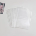 Dettaglio macro di buste trasparenti A7 a 6 fori in PP per conservare fotocard - Regolare A7 2 Griglie 3 Pollici Doppio Lato 10 Fogli