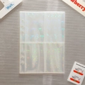 A5 binder refill sleeves with starry holographic pattern for photocard storage - Holographic Star A5 4-Pocket Refill 10 Sheets (For 3-inch)