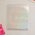 A5 Laser-Stern-Muster holografische Sammelkarten-Hüllen für K-Pop Fotokarten-Aufbewahrung - A5 / Holografisches Feuerwerk Ein-Taschen-Stil