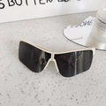 Gafas de sol deportivas plegables para niños con montura crema y lentes oscuras - Blanco Grisáceo