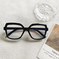 Occhiali retrò con montatura quadrata nera e filtro anti-luce blu da donna - Nero