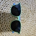 Occhiali da sole retrò polarizzati per bambini con montatura verde menta e aste blu vivace - Montatura Verde Menta Gambe Blu