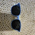 Occhiali da sole polarizzati vintage per bambini con montatura azzurra e stanghette gialle - Montatura Blu Chiaro Gambe Gialle