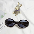 Polarized silicone sunglasses for infants with black frames and UV400 protection - Black