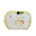 Sac à bandoulière mignon en forme de pomme jaune clair avec broderie de feu d'artifice - Jaune