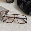 Occhiali oversize anti-luce blu con montatura a farfalla leopardata tartarugata - Montatura Quadrata Doppio Ponte Grande / Tartarugato