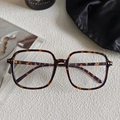 Chic butterfly tortoise shell blue light blocking glasses with leopard print frame - Big Frame Square (541 57-21-143)