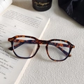 Fashionable butterfly frame blue light blocking glasses with tortoiseshell leopard pattern - Retro Academic Full Frame (0021-145)