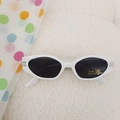 Occhiali da sole vintage per bambini con montatura bianca e lenti UV400 per lo stile - Montatura Bianca Lenti Grigie
