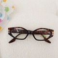 Occhiali da sole vintage leopardati per bambini con protezione UV400 e montatura cat-eye - Montatura Tartarugata Lente Chiara