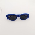 Occhiali da sole retrò cat-eye per bambini in blu brillante con lenti scure - Blu Reale