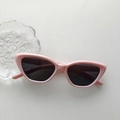 Occhiali da sole retrò cat-eye per bambini con montatura rosa lucida e lenti anti-UV - Rosa