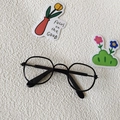 Klassische schwarze runde Haustierbrille für Hunde und Katzen Harry Potter Kostüm - Stil 3 / Schwarz