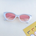 Gafas de sol ojo de gato blancas con cristales degradados rosa y montura JH 18159 - Montura Blanca Lente Rosa