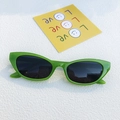 Trendy green cat eye sunglasses with thick frames and dark lenses for a retro style - Green